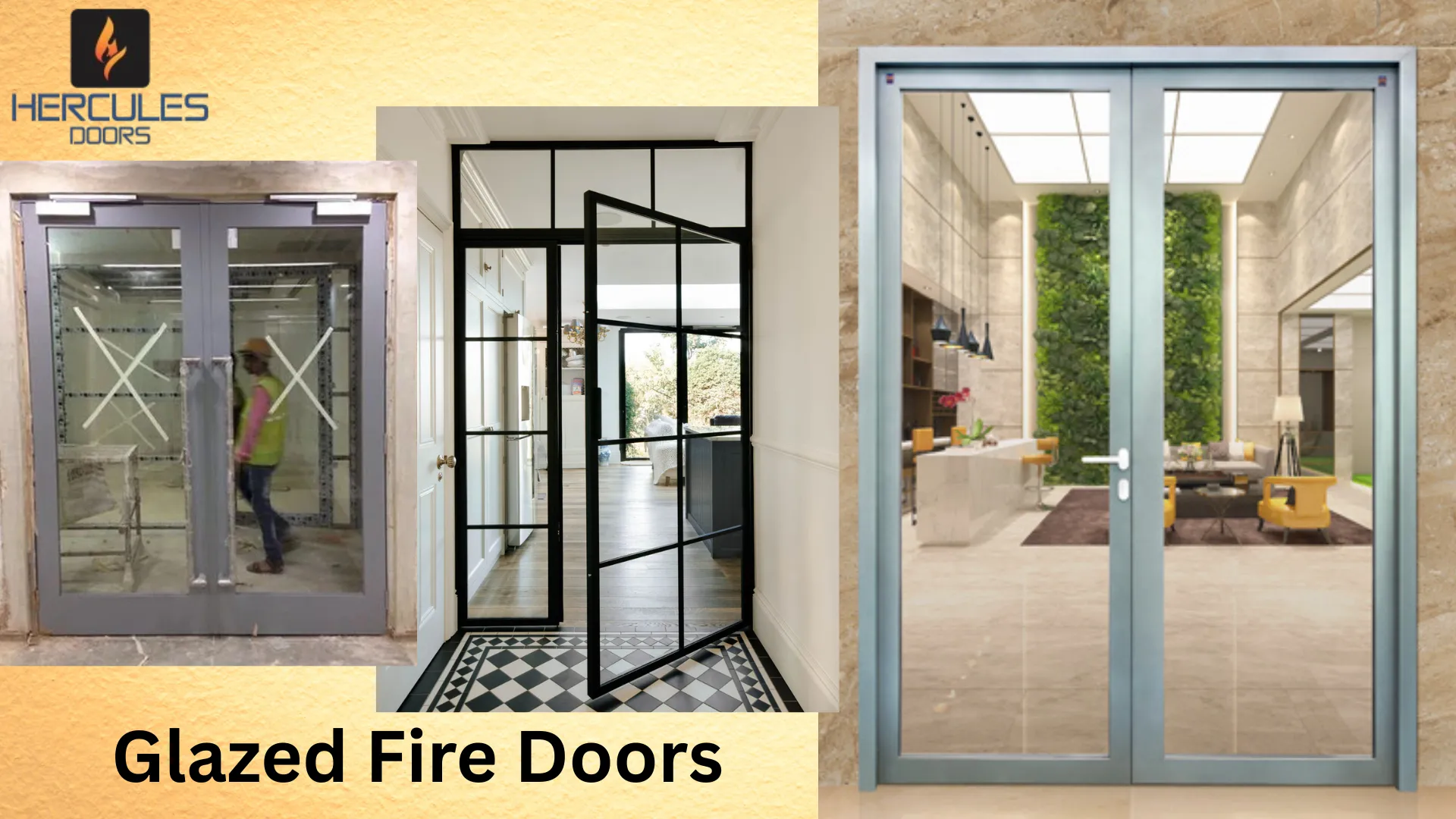 glazed fire doors