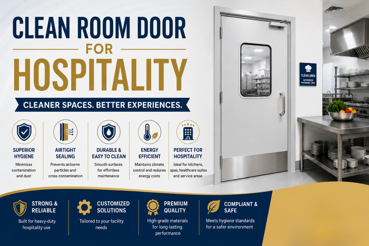 Clean Room Door for Hospitality