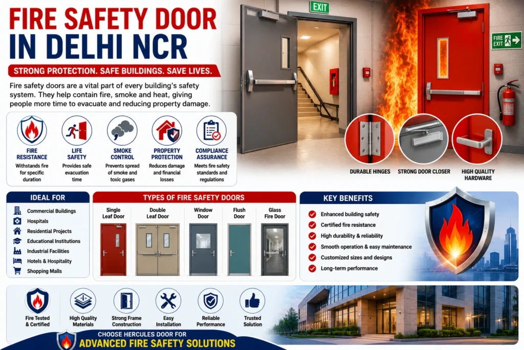 Fire Safety Door in Delhi NCR for commercial building protection