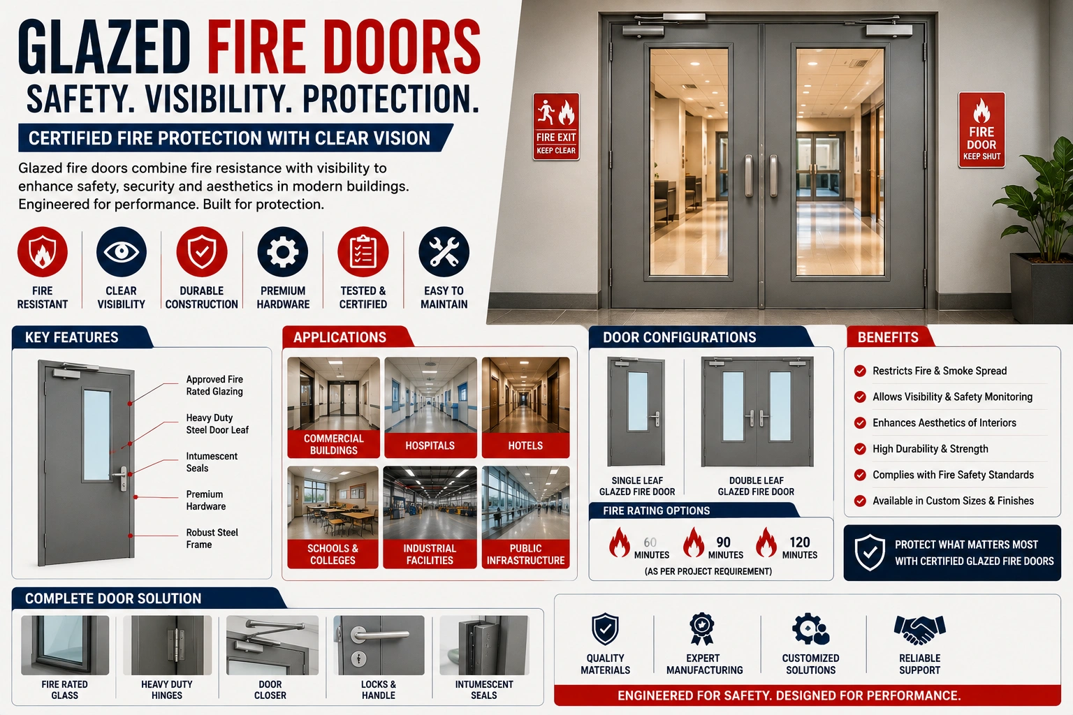Glazed Fire Door Manufacturer