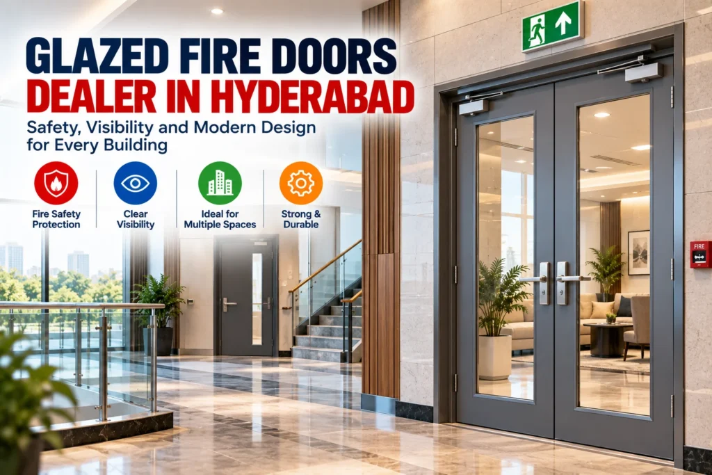 Glazed Fire Doors Dealer in Hyderabad, Hercules Doors offers fire door solutions